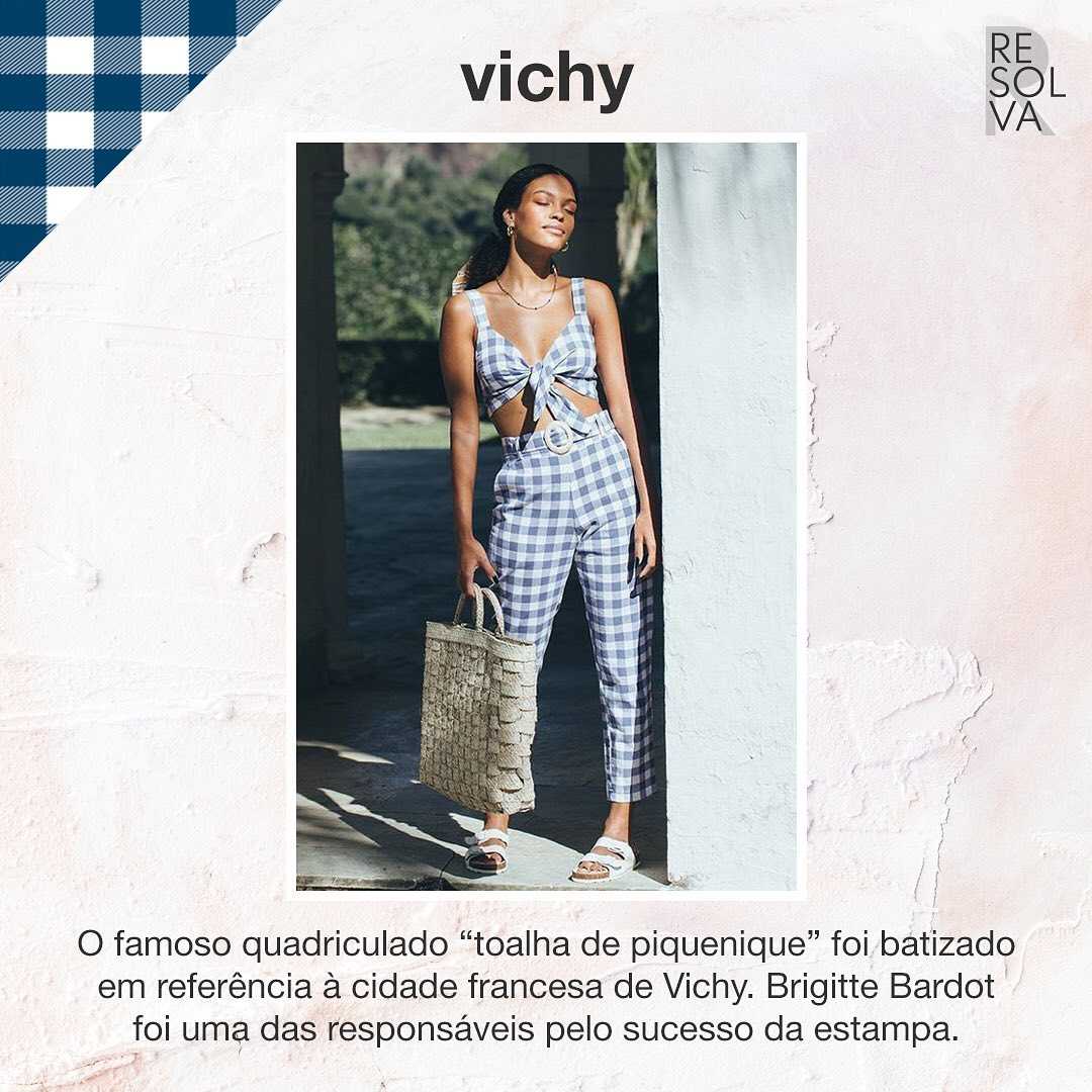 Xadrez vichy (foto: reprodução/instagram) Lorena Bueri