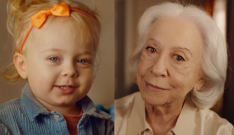 Itaú convida Fernanda Montenegro e bebê Alice para sua campanha de fim de ano