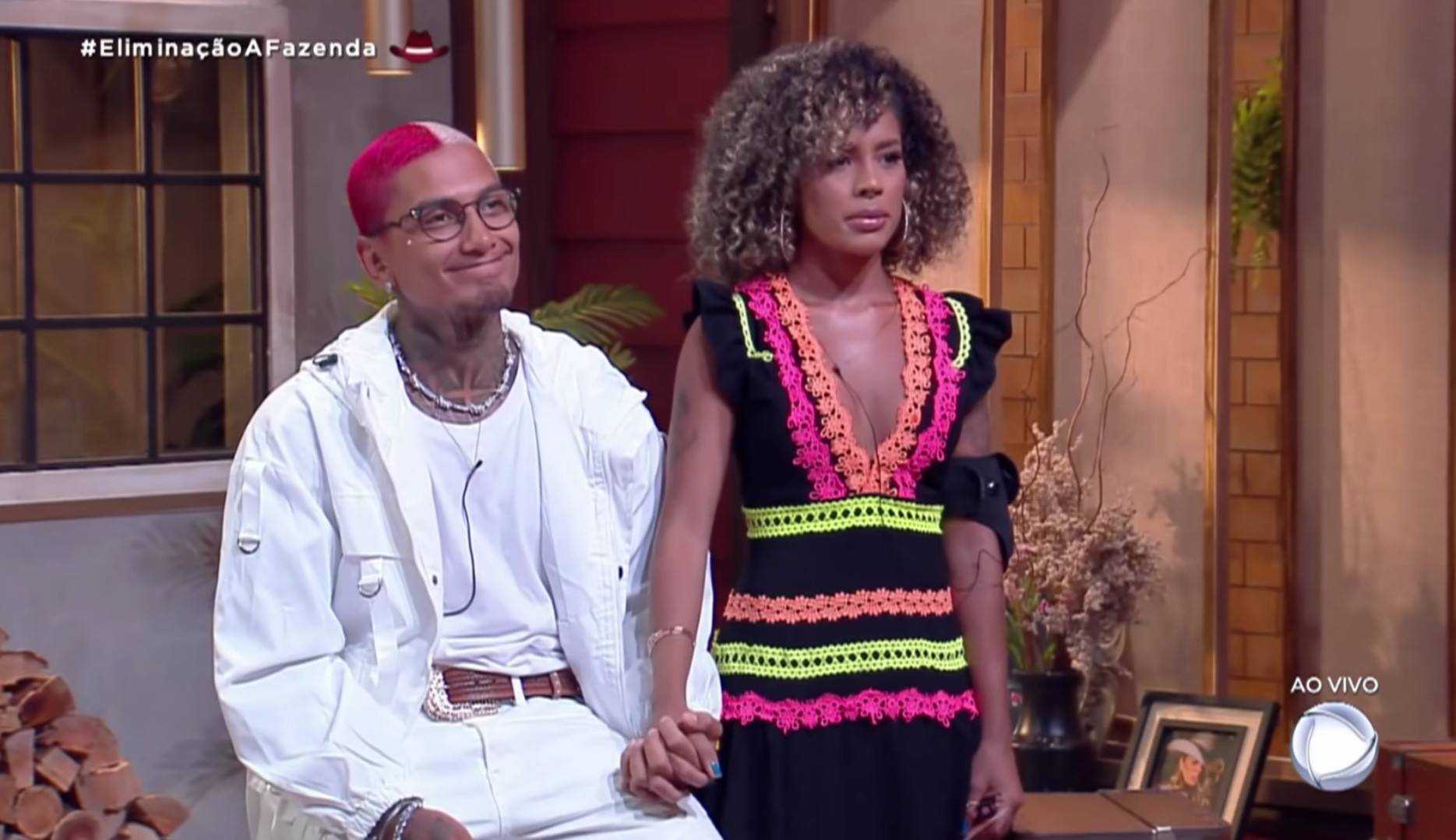 Na reta final, Dynho Alves e Sthefane Matos são eliminados de “/A Fazenda 13″/