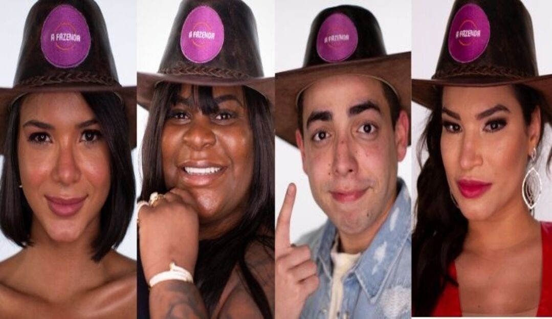 Jojo, Raissa, Jakelyne e Lucas são os indicados para a nona roça da A Fazenda