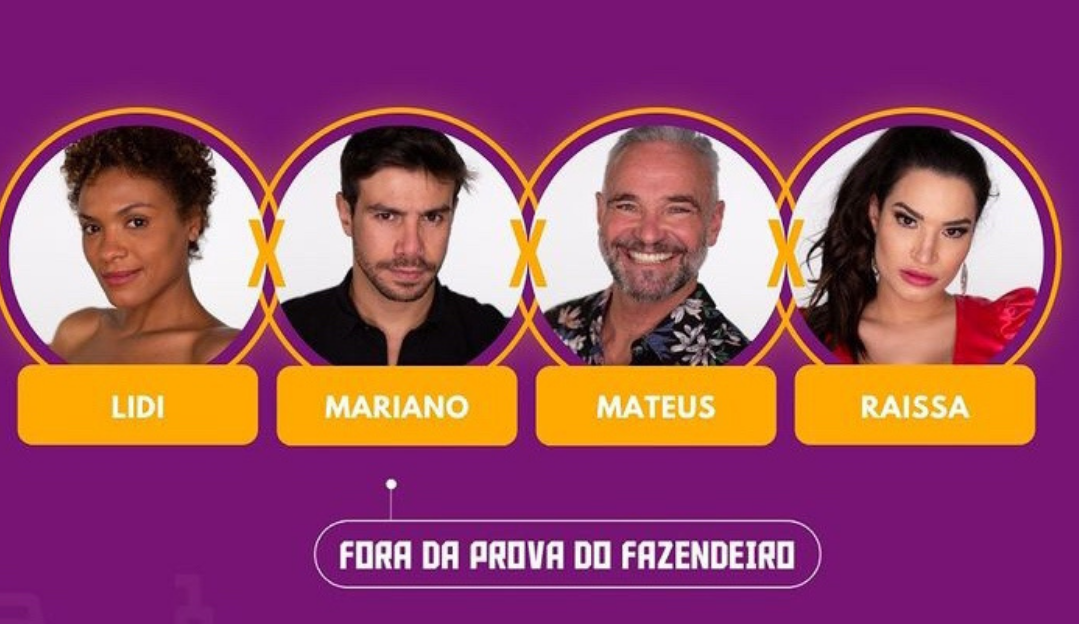 A Fazenda 12: Lidi Lisboa, Mariano, Mateus e Raissa formam a 11ª roça da temporada