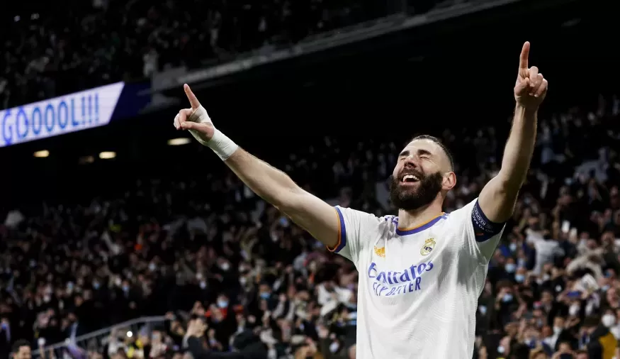Com três gols, Benzema vira destaque na partida contra PSG