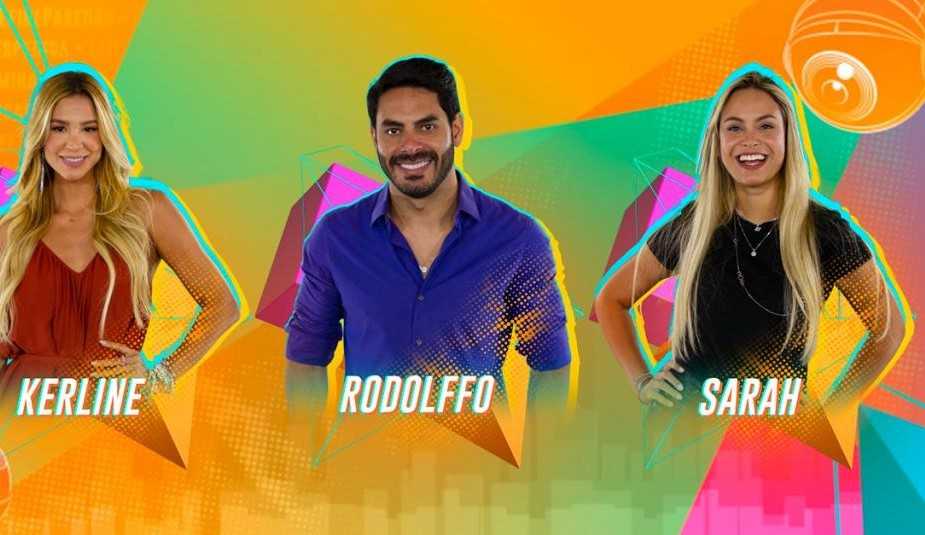 BBB 21: Sarah, Rodolffo e Kerline estão no primeiro paredão da edição