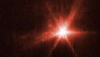 Telescópios capturam imagens de colisão entre espaçonave e asteroide