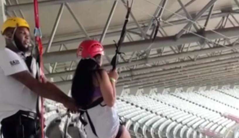 Mineirão encerra atividades de tirolesa após queda de adolescente