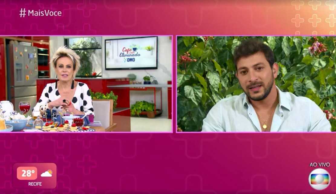 Caio em conversa no ‘Mais Você’ fala sobre sua amizade com Rodolffo e família