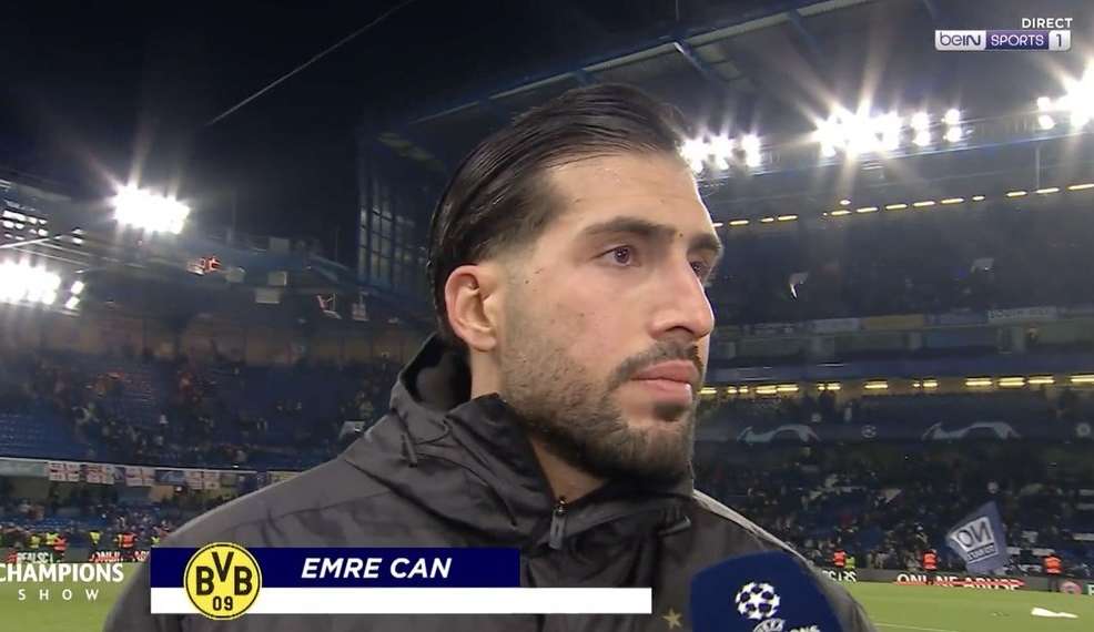 Emre Can culpa árbitro pela eliminação do Borússia Dortmund na Champions League