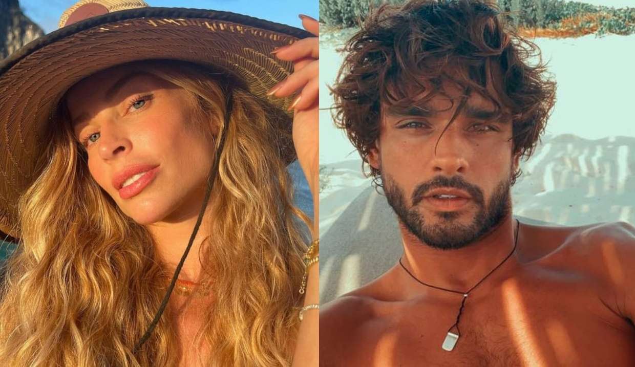 Grazi Massafera e Marlon Teixeira são flagrados aos beijos em aeroporto carioca