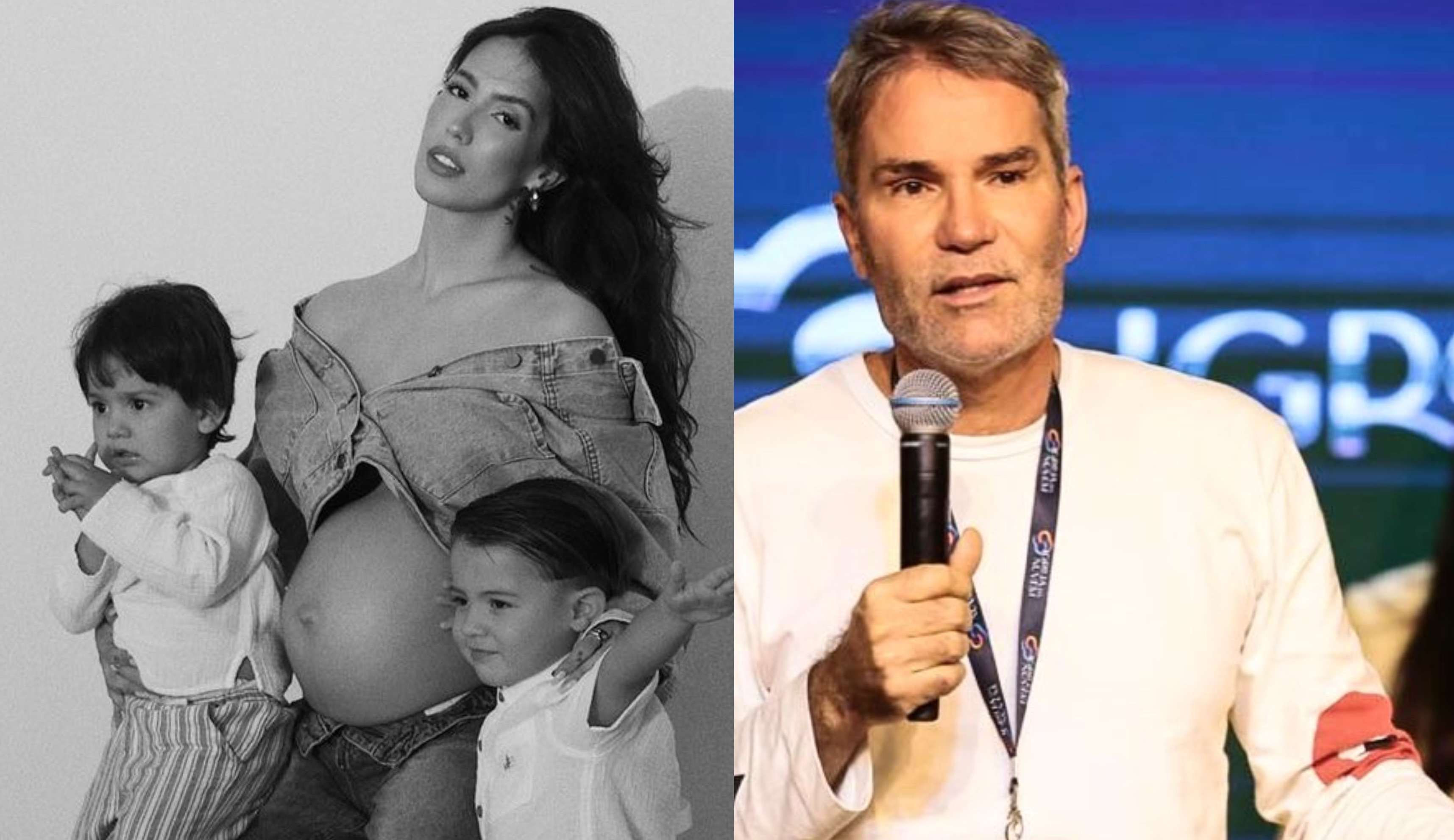 Gabi Brandt confirma homenagem ao ex-sogro no nome do terceiro filho