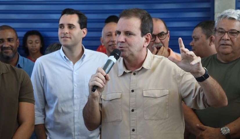 Eduardo Paes brinca sobre praia artificial em São Paulo