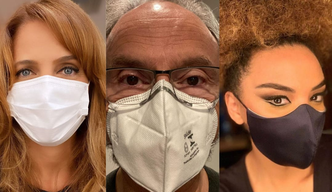 Famosos defendem o uso de máscaras e contrariam presidente Jair Bolsonaro