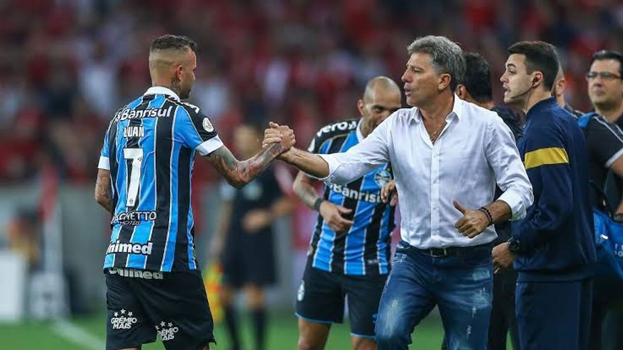 Renato Portaluppi elogia Luan em sua volta ao Grêmio