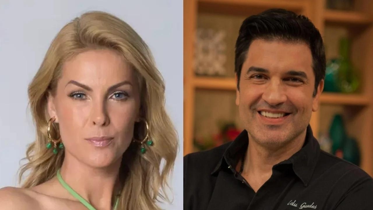 Ana Hickmann é vista em jet ski com Edu Guedes