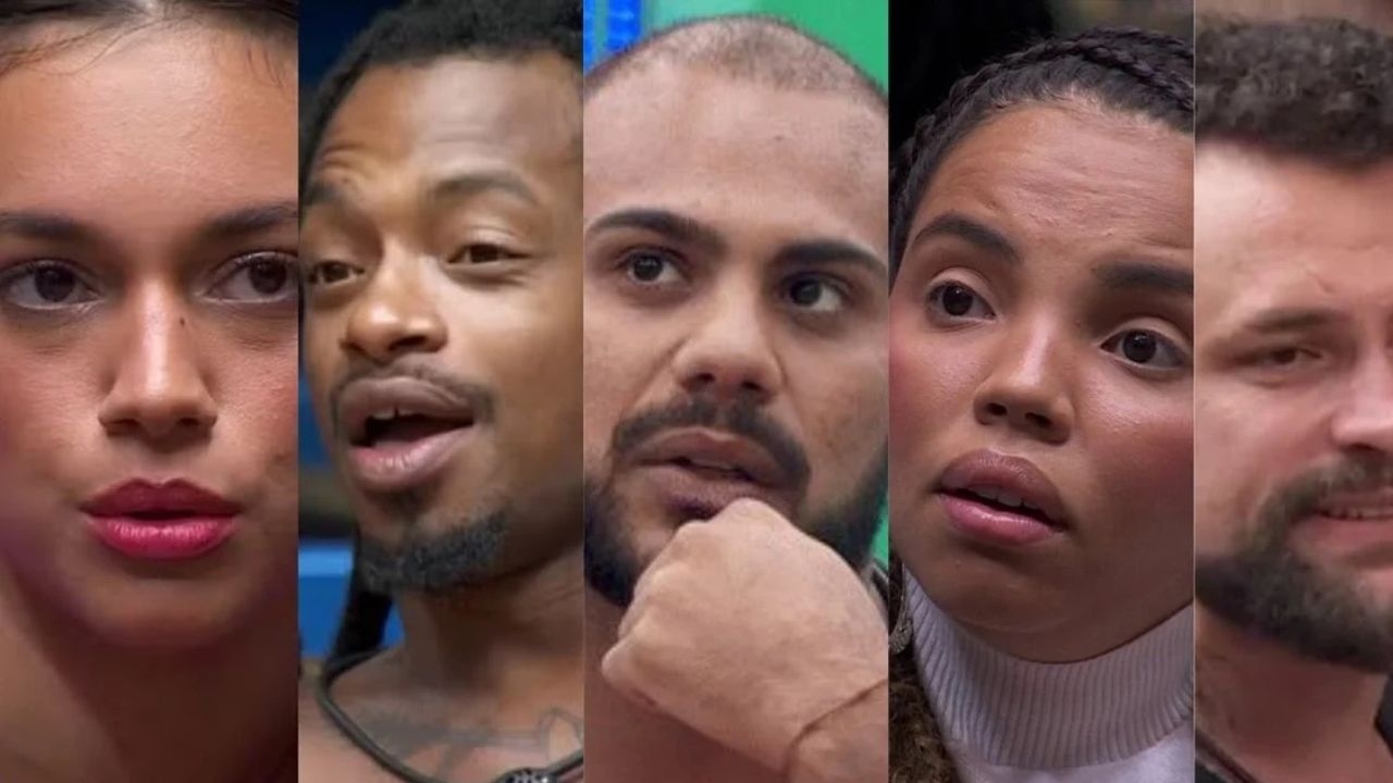 BBB 24: Alane, Vinícius, Giovanna, Marcus e Lucas formam o novo paredão