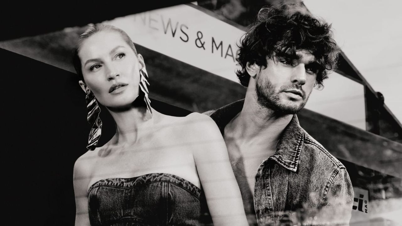 Gisele Bündchen e Marlon Teixeira estrelam campanha de outono da Colcci