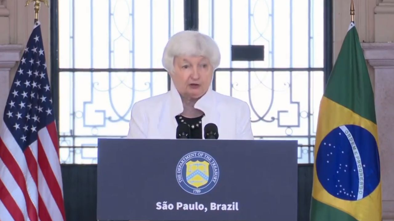 Janet Yellen pede apoio global para financiar resistência ucraniana