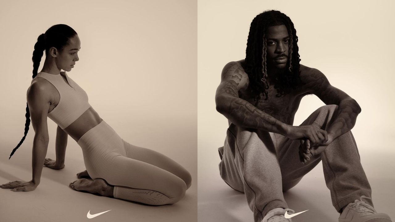 Nova coleção de yoga da Nike é estrelada por Ja Morant e Johnson Thompson