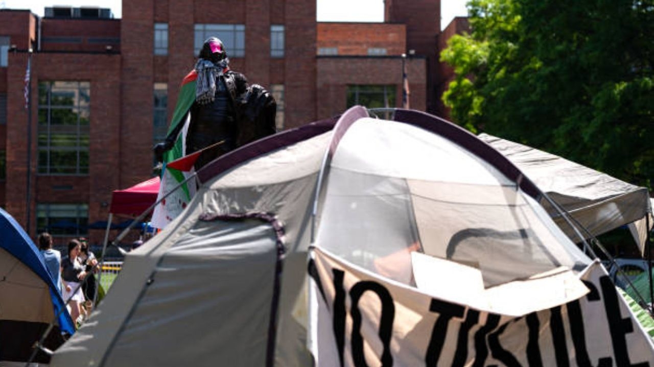 Protestos pró-Palestina intensificam debates e acirra disputa presidencial americana