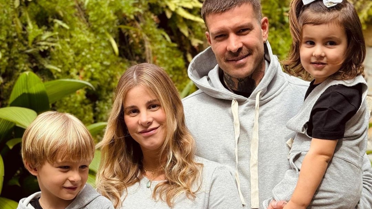 Shantal e Matheus Verdelho celebram a chegada de seu filho Giuseppe