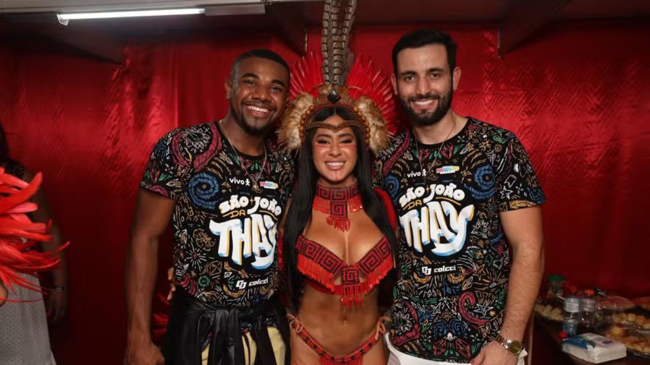 Ex-BBB Isabelle reencontra Davi no São João da Thay e ganha declaração de Matteus