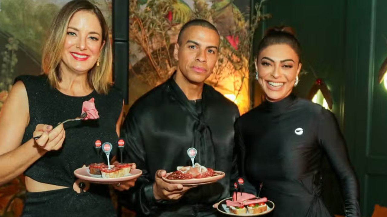 Famosos marcam presença em evento gastronômico em São Paulo