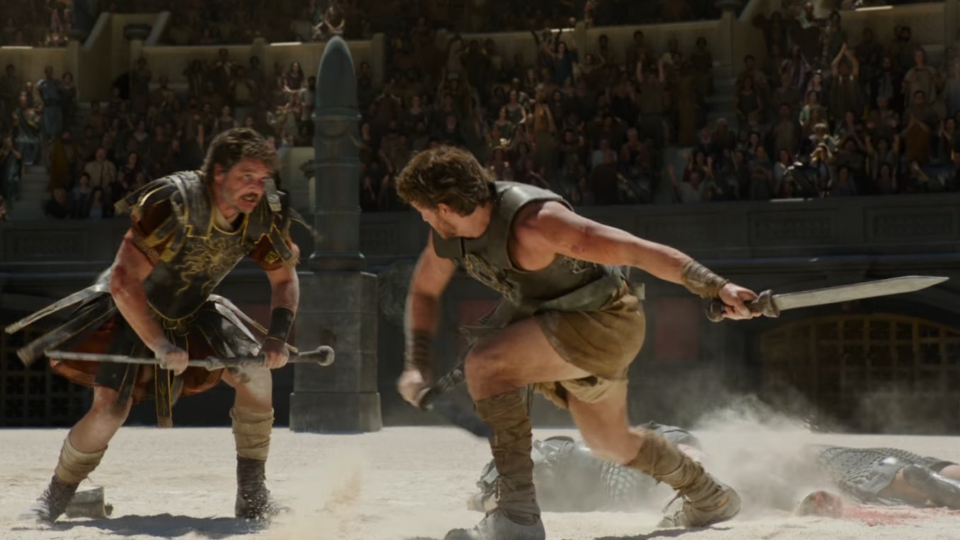 Primeiro trailer de “Gladiador 2” coloca Paul Mescal contra Pedro Pascal