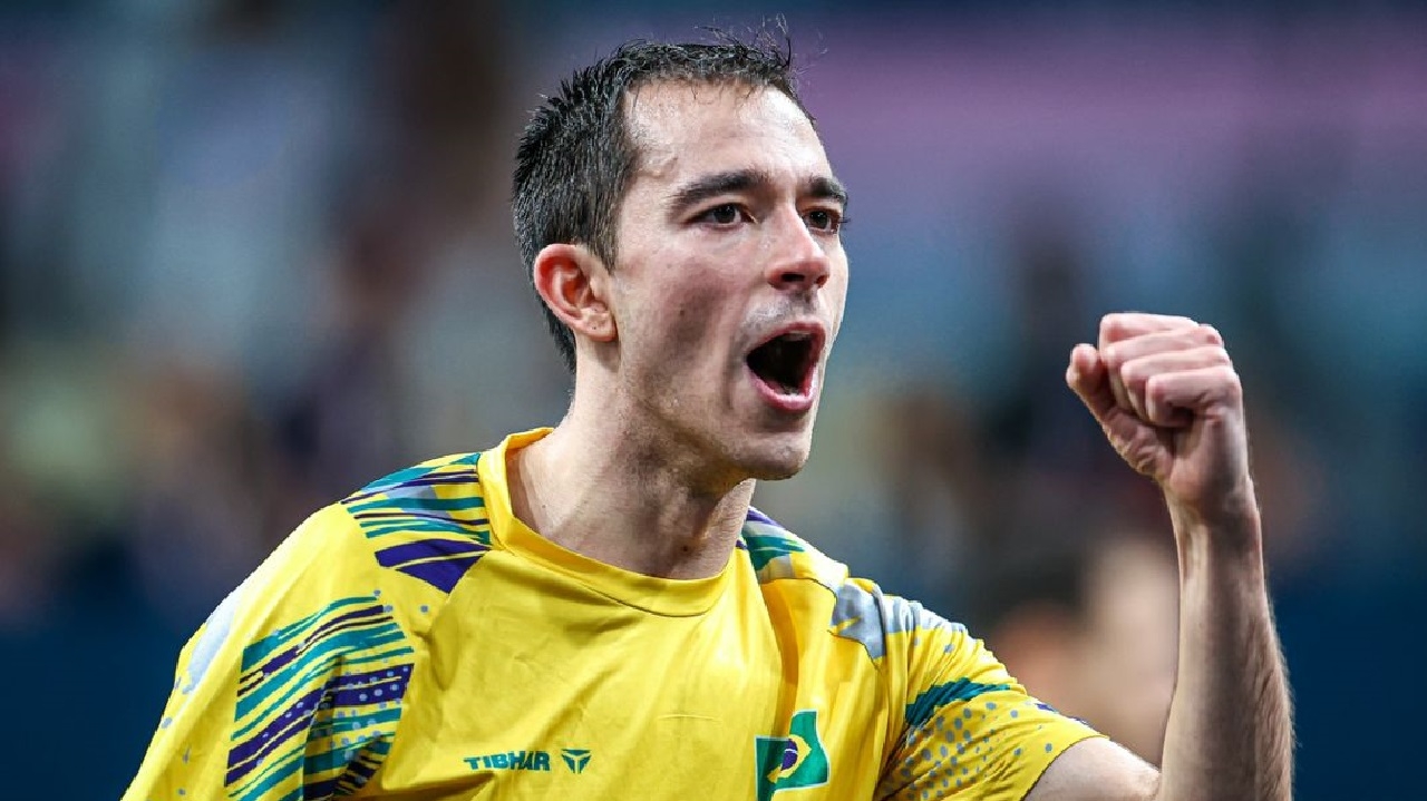 Tênis de mesa brasileiro disputará pela primeira vez semifinal olímpica com Hugo Calderano