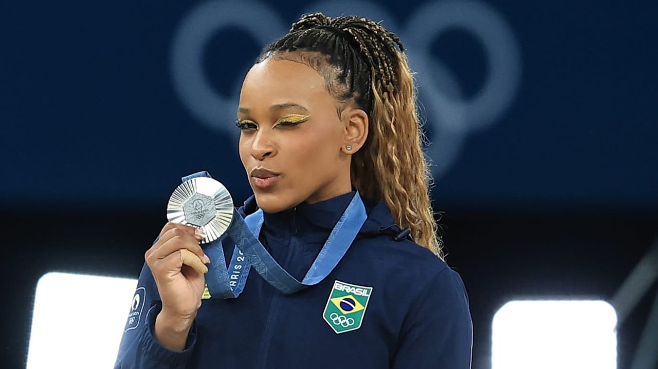 Olímpiadas 2024: delineados de Rebeca Andrade chamam a atenção