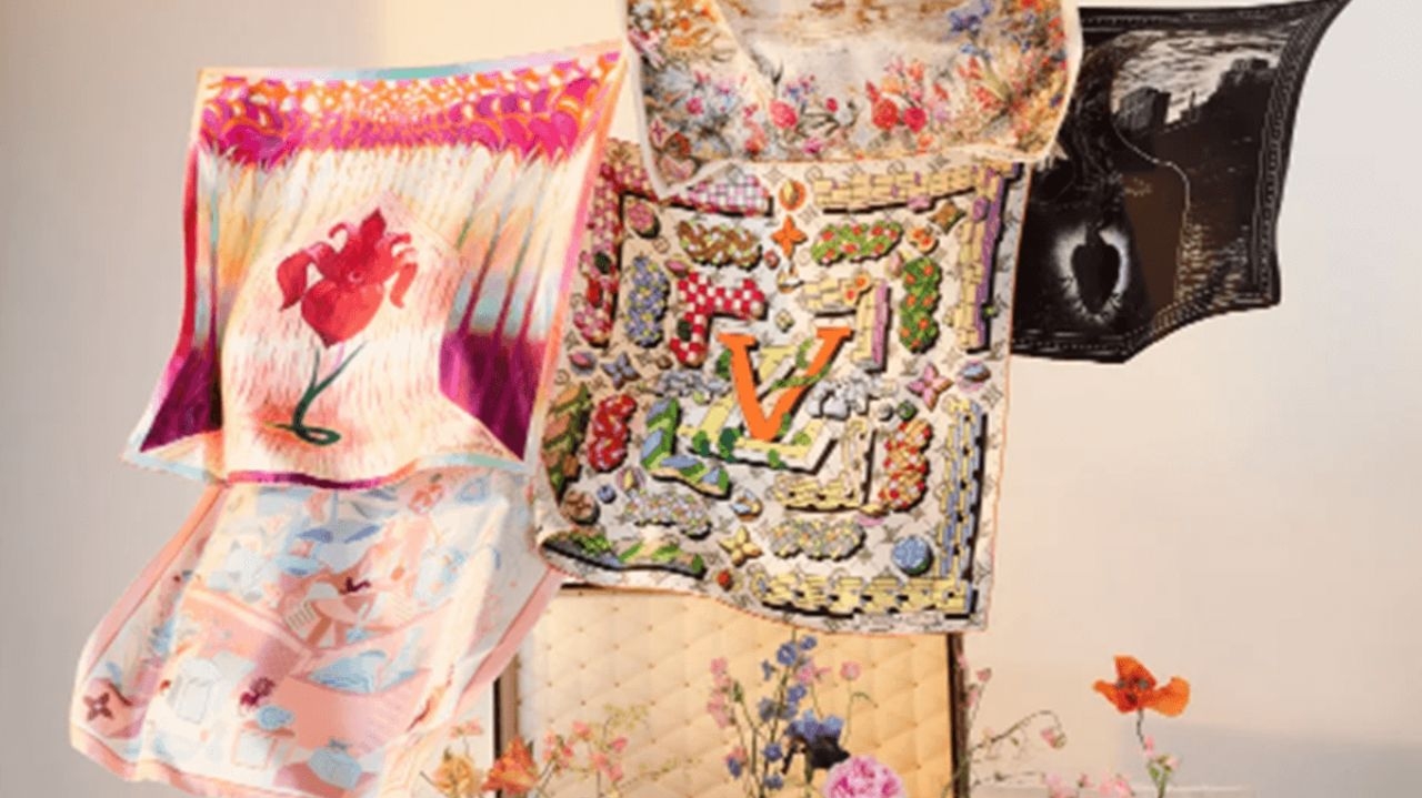 Artistas transformam lenços de seda em colaboração exclusiva com a Louis Vuitton