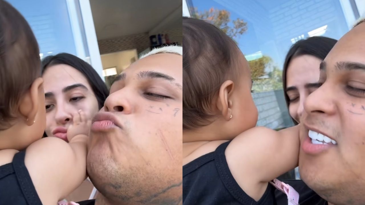 Após pedido de perdão, MC Ryan compartilha momento em família com namorada e filha