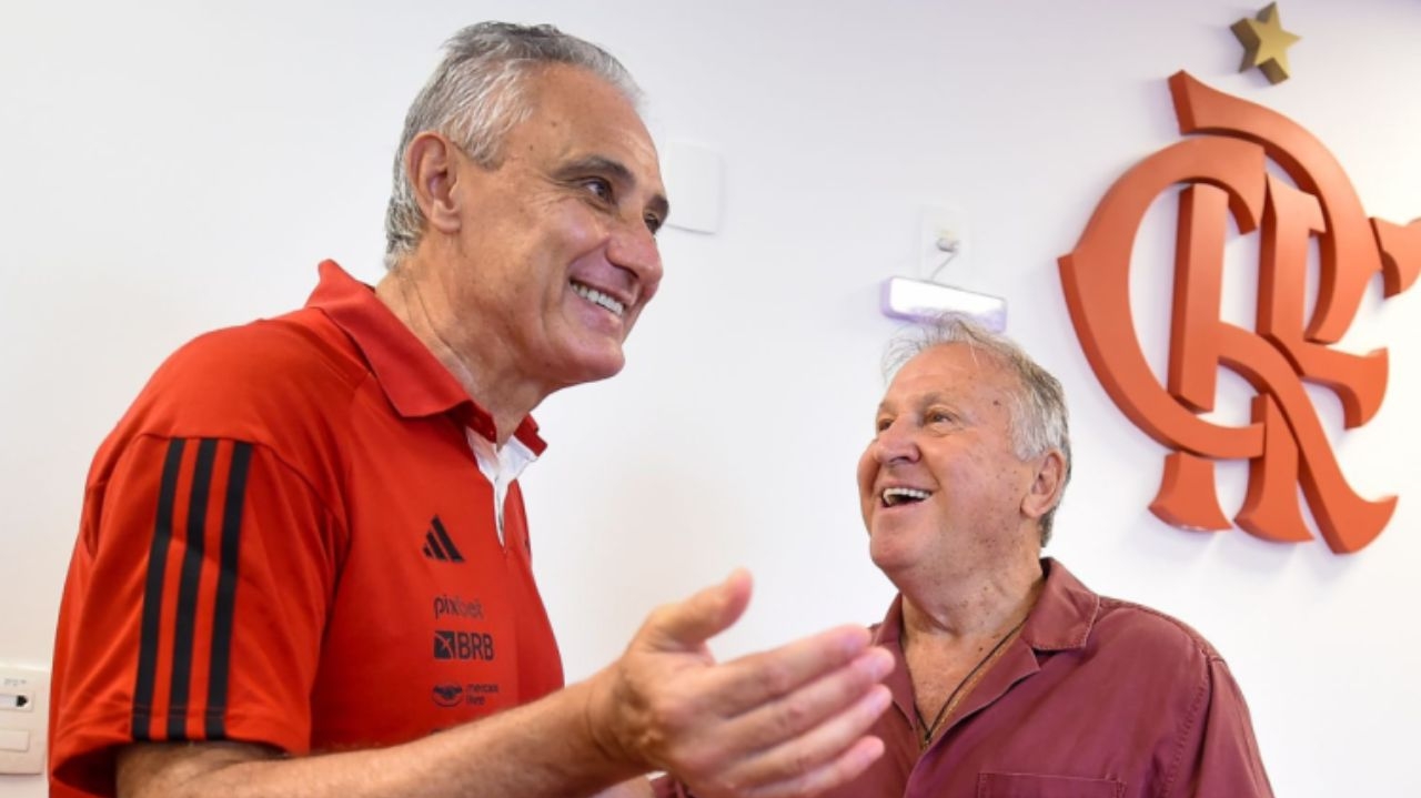 Jogo de domingo marca reencontro entre Zico e Tite