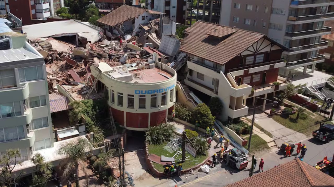 Prédio de dez andares desaba na Argentina e uma pessoa morre