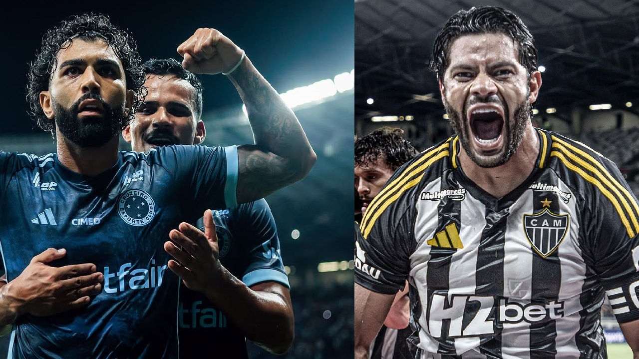 Clássico entre Cruzeiro e Atlético Mineiro traz protagonismo entre os atacantes Gabigol e Hulk