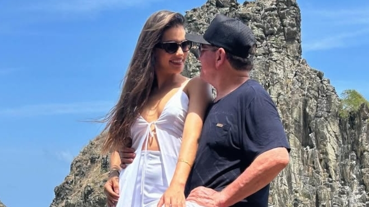 Noiva de Amado Batista conta como lida com críticas sobre a relação do casal