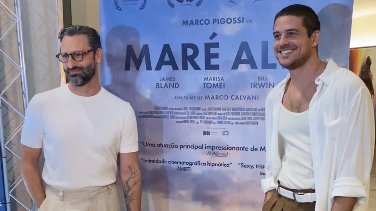 Marco Pigossi e Marco Calvani realizam pré estreia de ‘Maré Alta’ no Rio de Janeiro