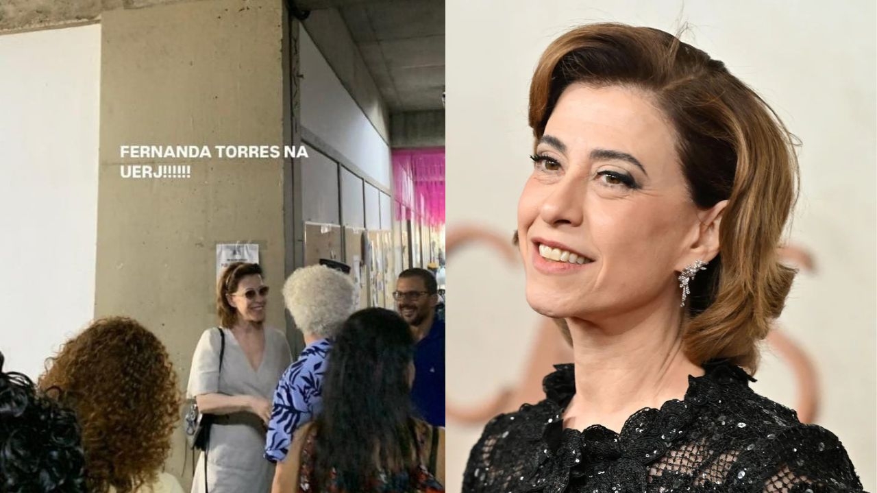 Fernanda Torres causa euforia em estudantes e redes sociais em sua presença pela UERJ