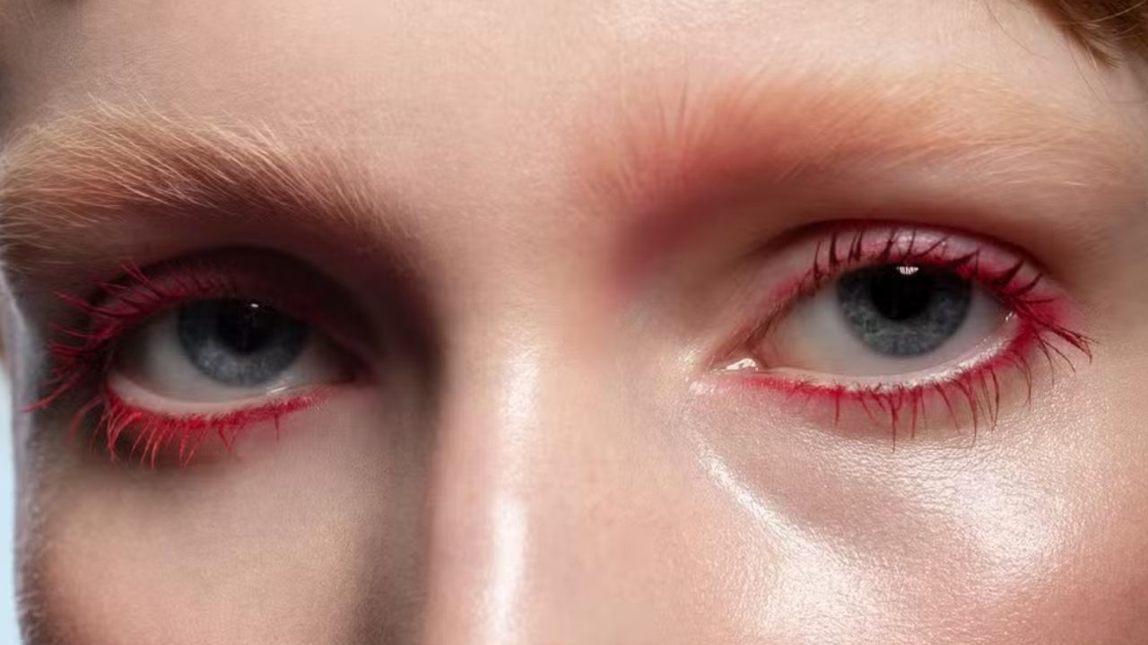 Cílios burgundy é nova tendência para estações frias de 2025