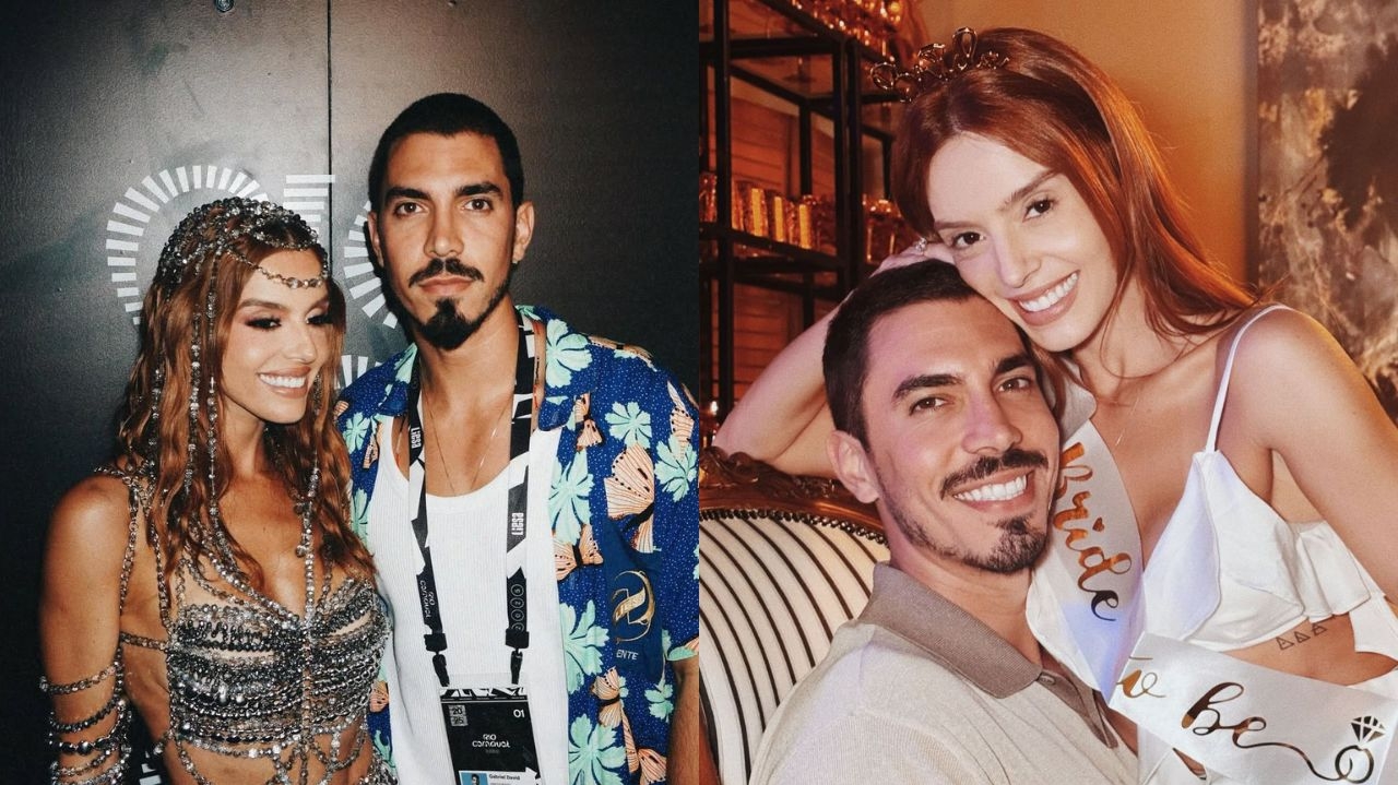 Giovanna Lancellotti e Gabriel David celebram festa pré-casamento intimista com amigos e padrinhos