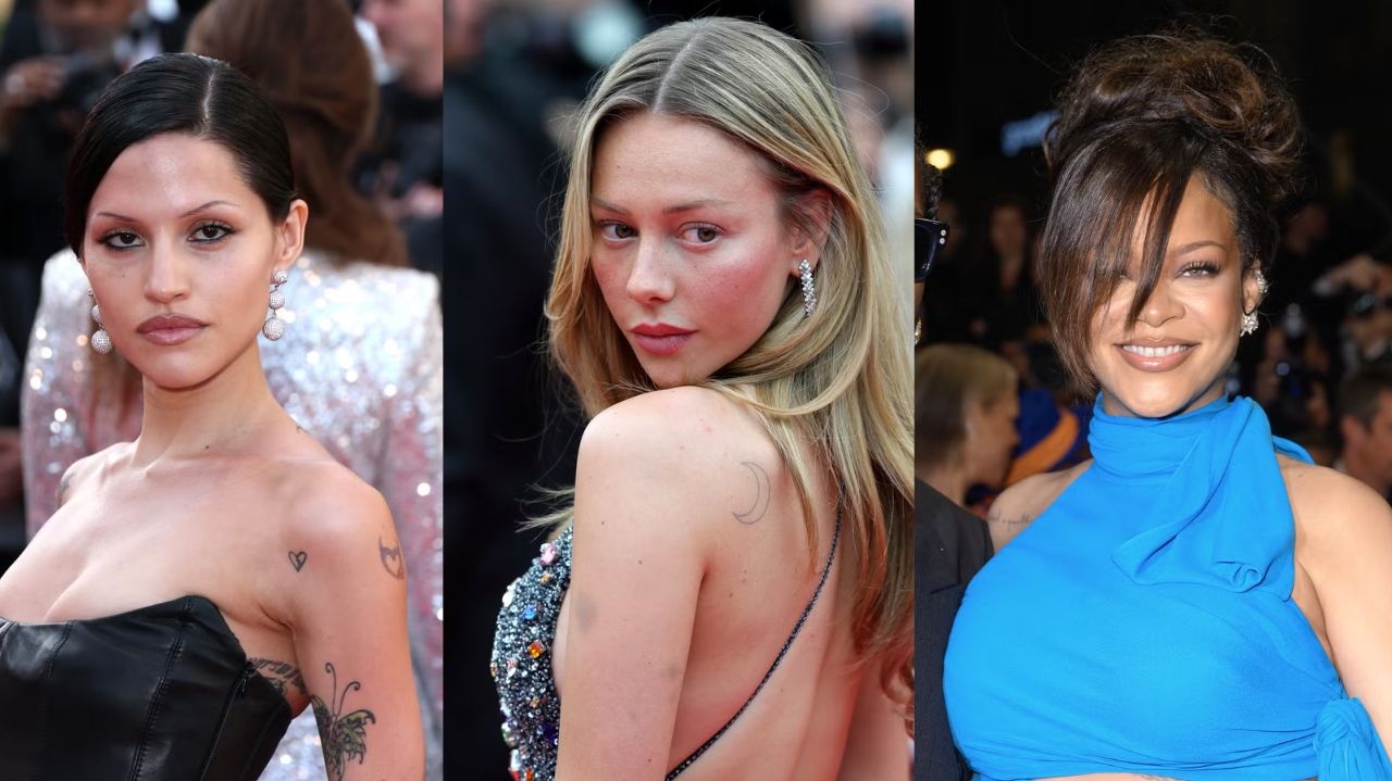 Sobrancelhas finas são destaque no tapete vermelho do Festival de Cinema de Cannes 2025