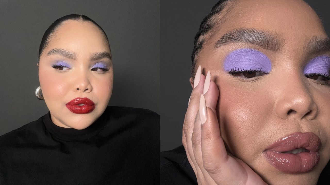 Descubra como o roxo transforma a maquiagem no inverno 2025