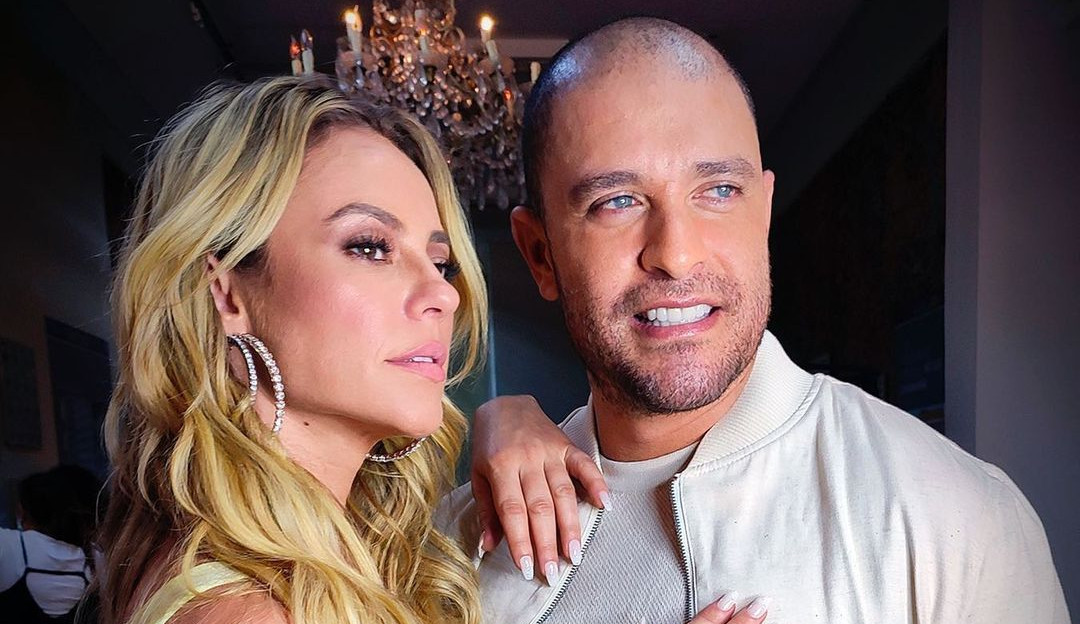 Diogo Nogueira e Paolla Oliveira posam em foto de divulgação de música do sambista