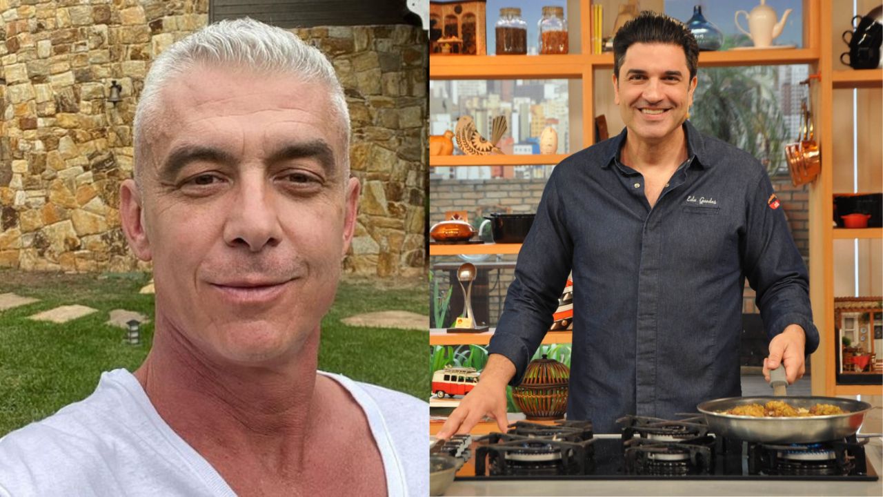 Alexandre Correa em seu post no Instagram e Edu Guedes no programa da Band | Reprodução/Instagram/@alewin71/@eduguedesoficial