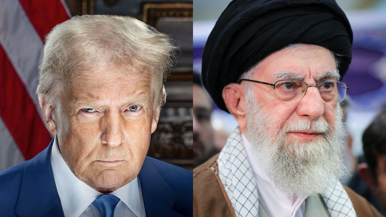 Donald Trump e o Líder do Irã, Ali Khamenei | Reprodução/ X/@@realDonaldTrump/Majid Saeedi/Getty Images Embed |