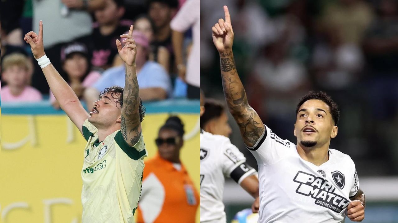 Palmeiras e Botafogo disputam vaga nas quartas de final do Mundial de Clubes | Reprodução: Instagram/@palmeiras/@botafogo