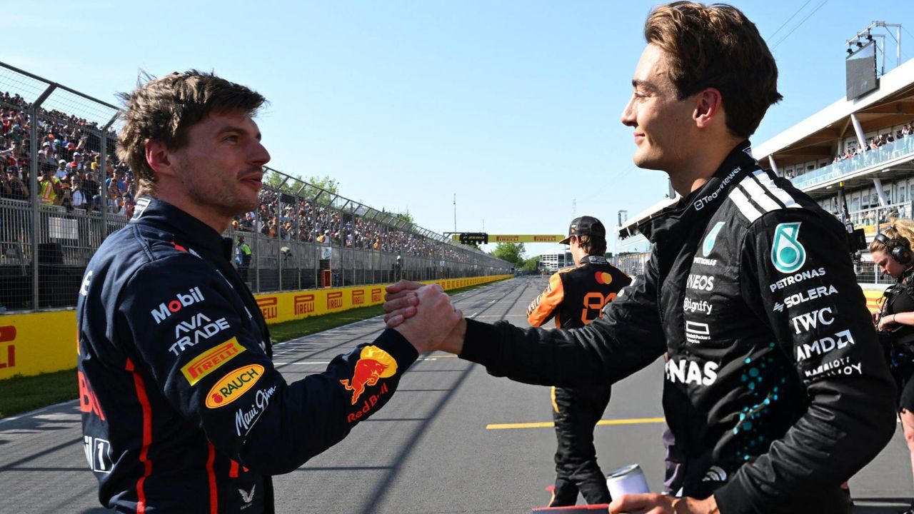 Max Verstappen e George Russell I Reprodução/MarkSuton-Formula 1/GettyImagesEmbed