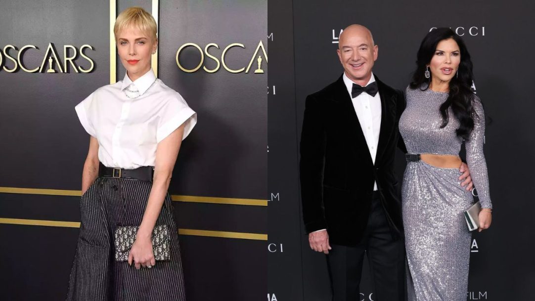 Charlize Theron critica casamento milionário de Jeff Bezos e Lauren Sánchez em evento beneficente