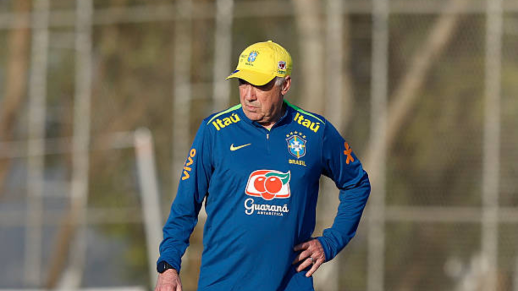 Ancelotti tenta escalação diferente contra o Paraguai