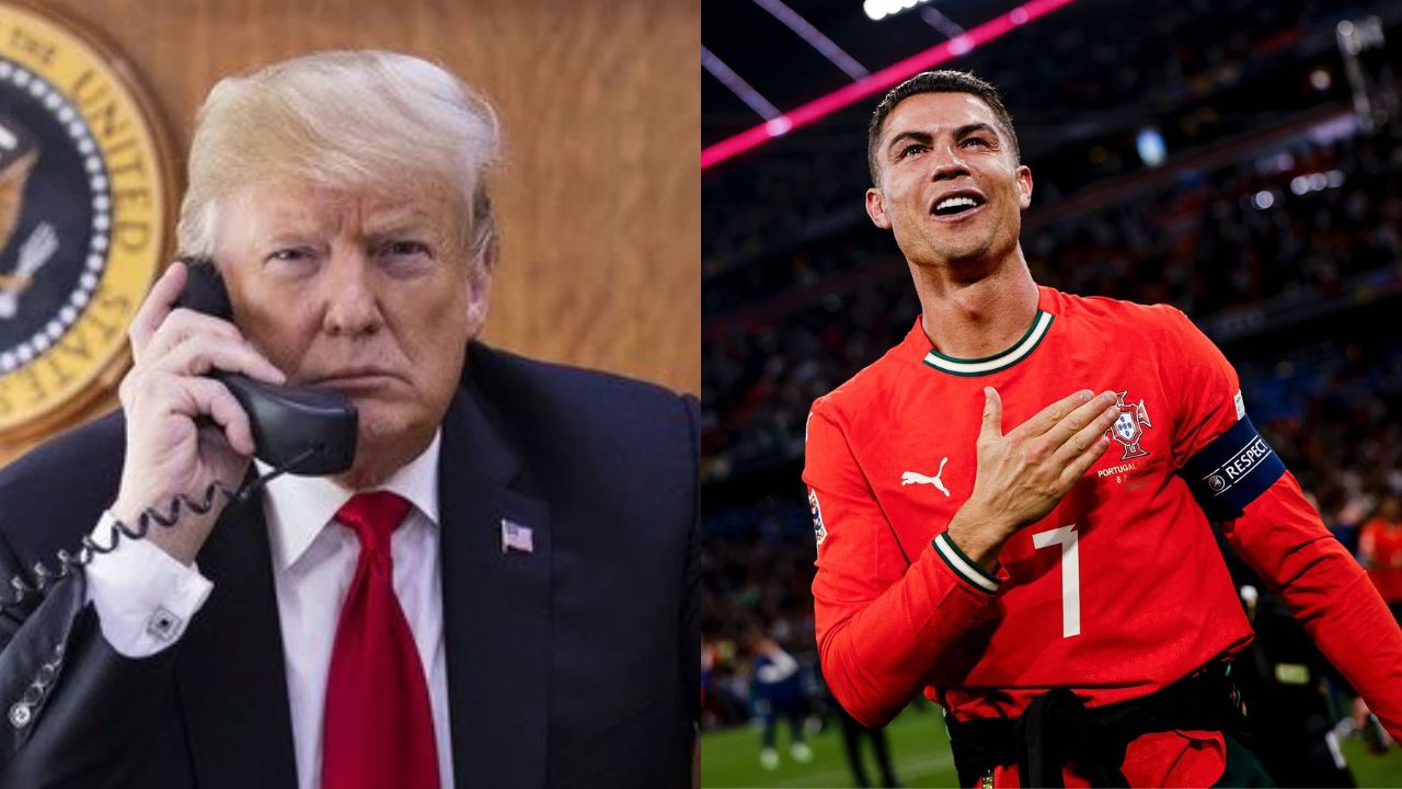 Presidente Donald Trump e Cristiano Ronaldo | Reprodução/Instagram/@cristiano/@realdonaldtrump