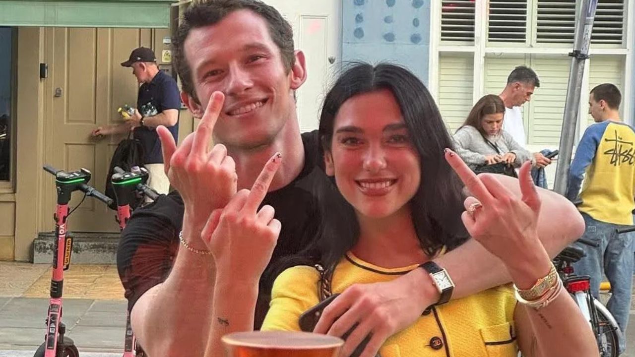 Dua Lipa e o noivo em Londres | Reprodução/Reddit/@r/Fauxmoi