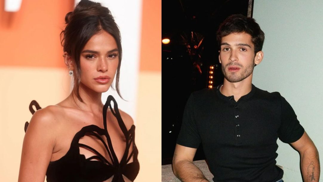 Bruna Marquezine e João Guilherme comparecem juntos ao casamento de Giovanna Lancellotti